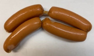 4 links of Knockurst on white butcher paper